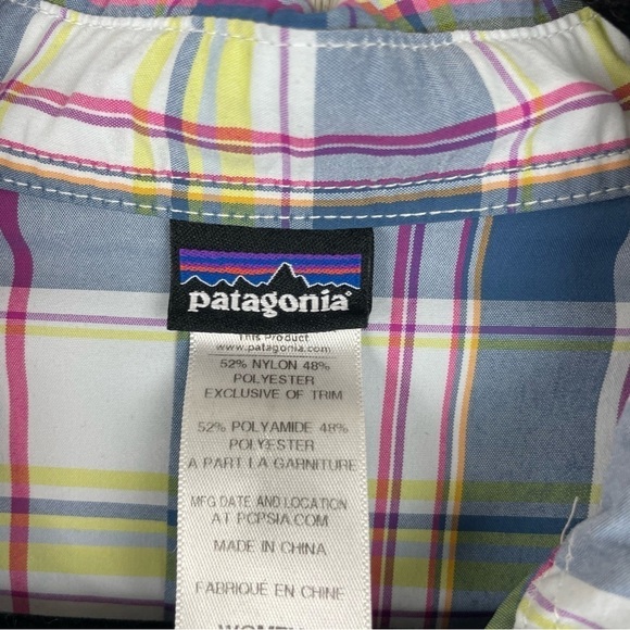 Patagonia plaid button down women’s blouse size 4 - Picture 2 of 5